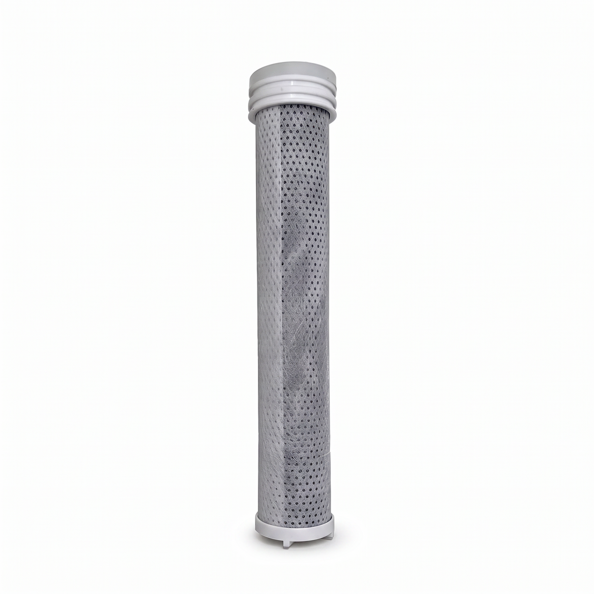 Filtre de rechange en fibre de charbon actif pour pommeau de douche filtrant anneau, lot de 1, sur fond blanc