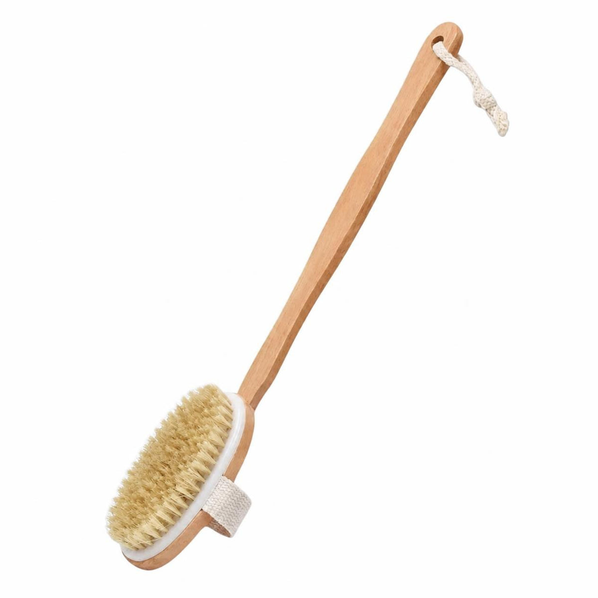 Brosse de Dos Manche Long Bois – Fibres Naturelles Exfoliantes | Maison Bréa