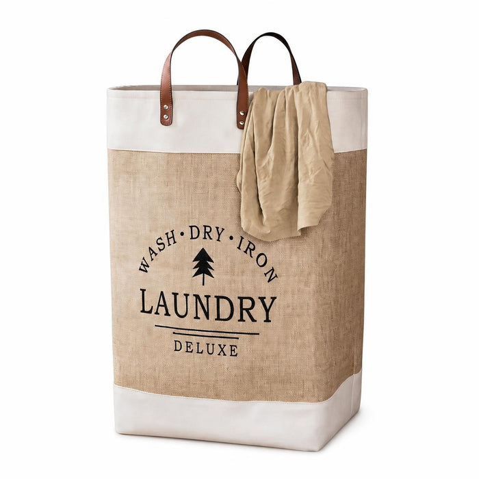 Panier à Linge Pliable Tissu 50 L Grande Capacité | Maison Bréa