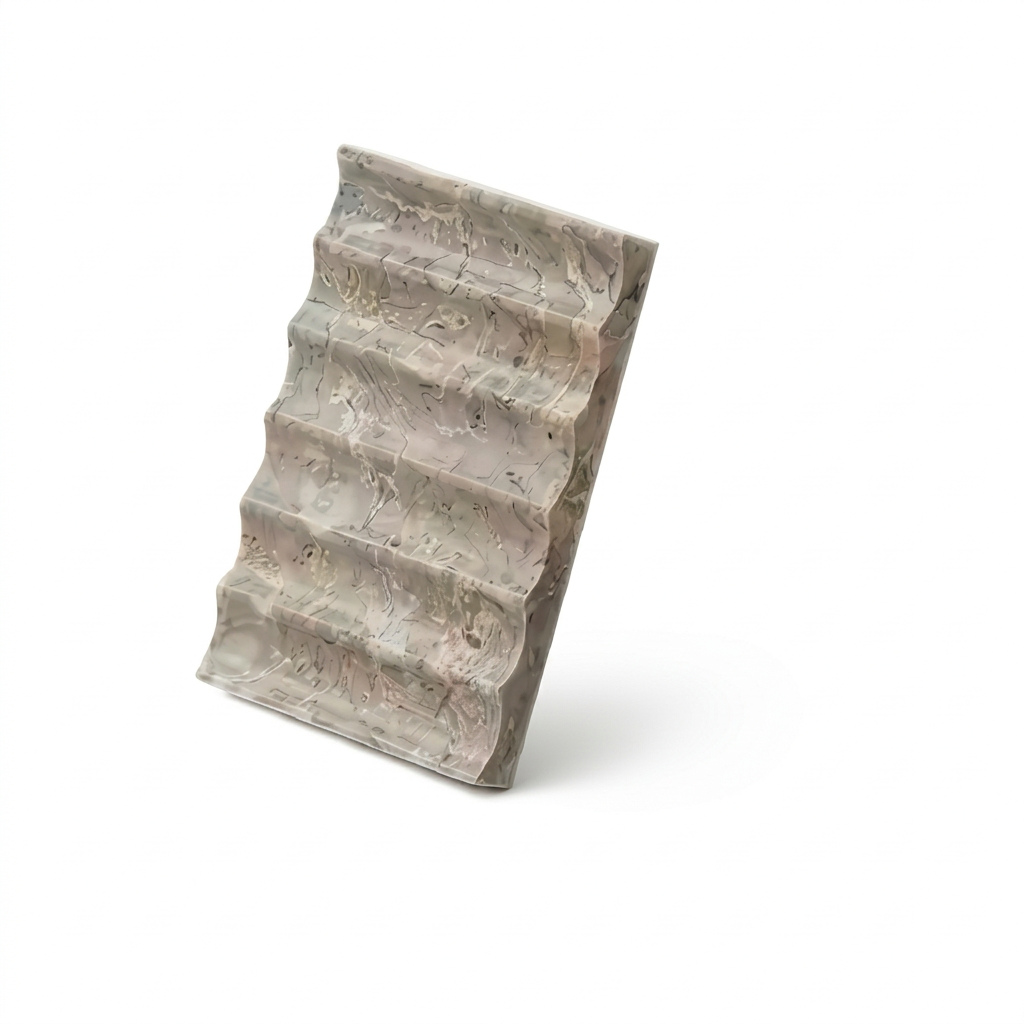 Porte-savon en marbre rainuré drainant, finition noire