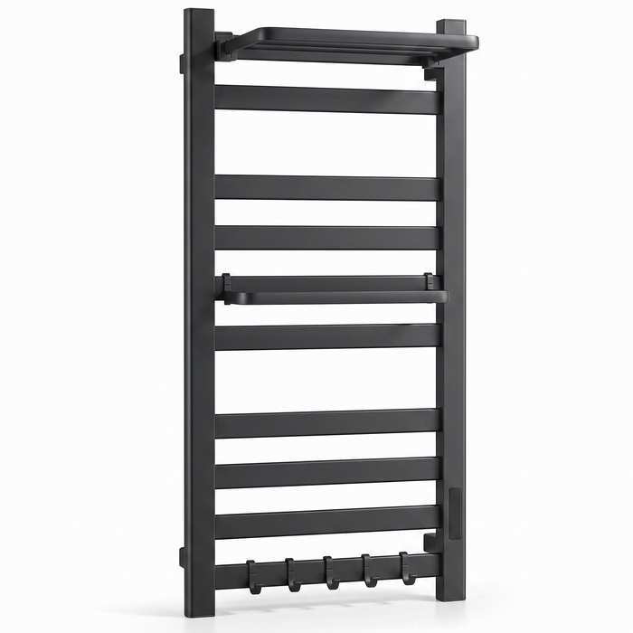 Sèche-serviette Tactile Maison Bréa mural noir mat écran tactile